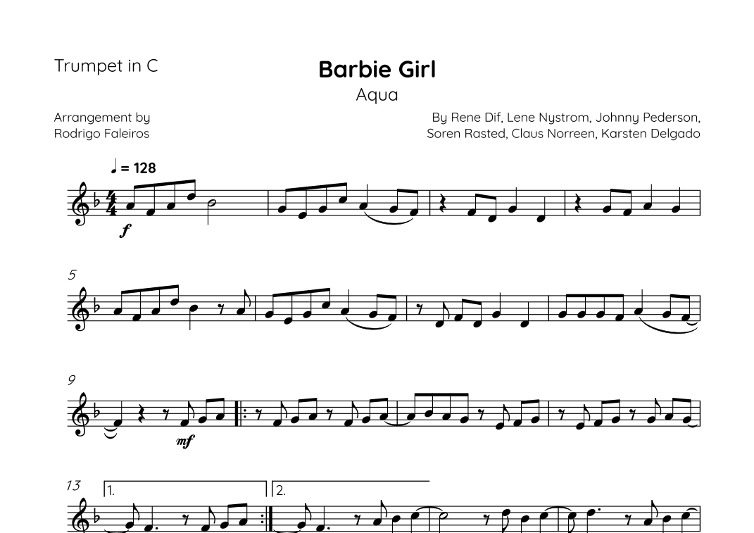 Barbie Girl (arr. Rodrigo Faleiros)