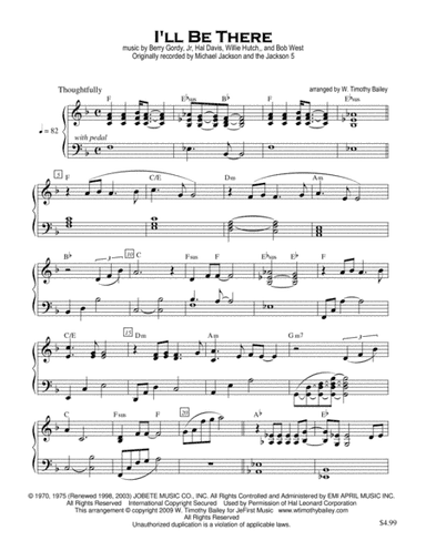 I'll Be There (arr. W. Timothy Bailey)