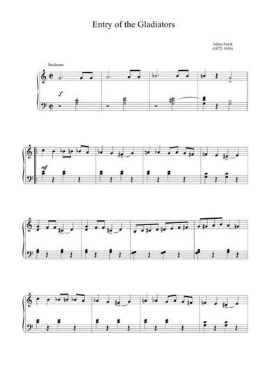 ?Fucik - Entry  of the Gladiators (Easy piano arrangement) (arr. MPS)