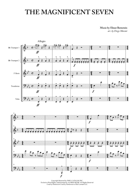 The Magnificent Seven (arr. Diego Marani)