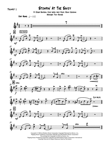Stompin' At The Savoy (arr. Tony Benade)