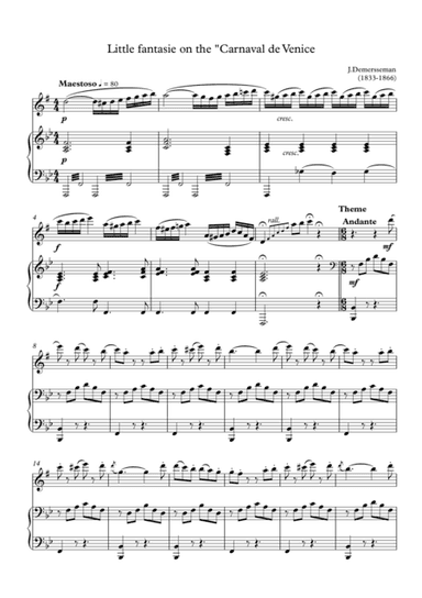 Little fantasie on the "Carnaval de Venice" (arr. A.Buriakov)