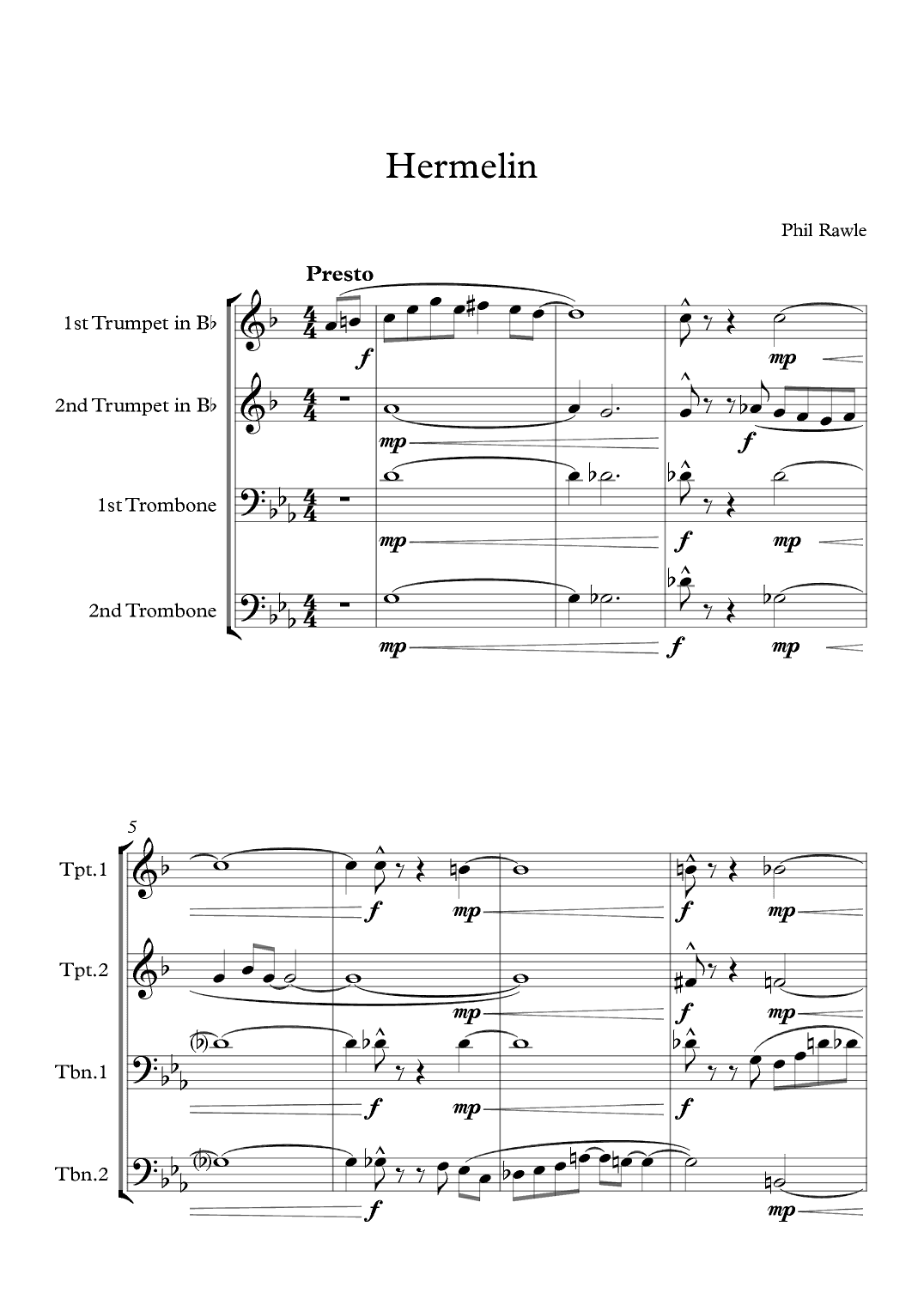 Hermelin - Brass Quartet