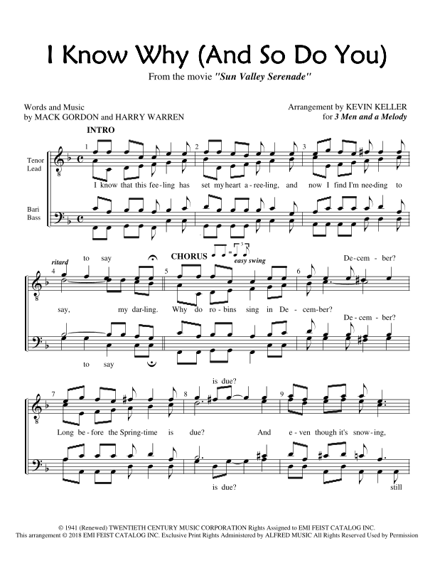 I Know Why (and So Do You) (arr. Kevin Keller)