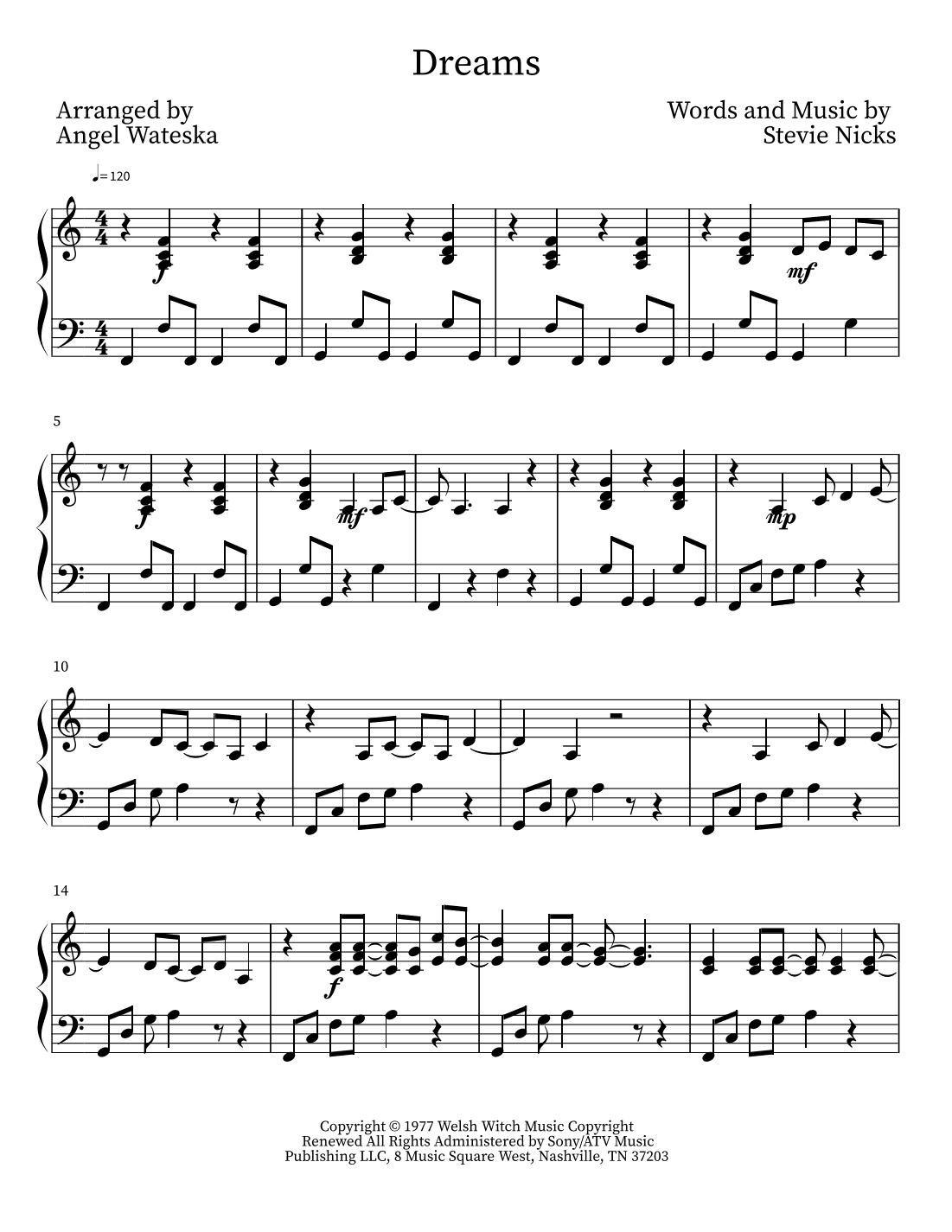 Dreams (arr. Angel Lea)