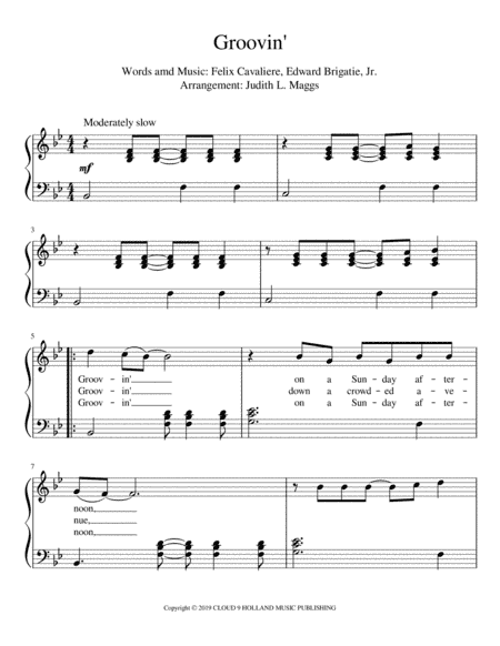 Groovin' (arr. Judith. L. Maggs)