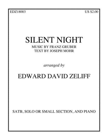 Silent Night (arr. Edward David Zeliff)