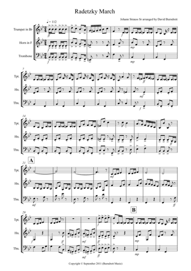 Radetzky March for Brass Trio (arr. David Burndrett)