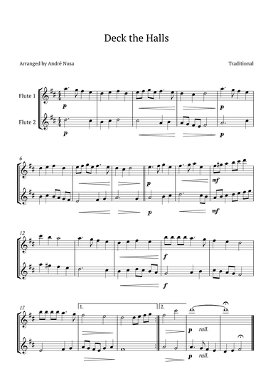 Deck the Halls (arr. André Nusa)