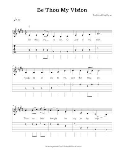 Be Thou My Vision (arr. Riverside Guitar School)