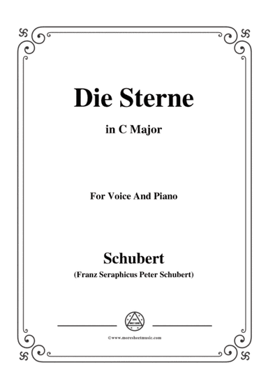 Schubert-Die Sterne,in C Major,D.684,for Voice and Piano (arr. MSM)