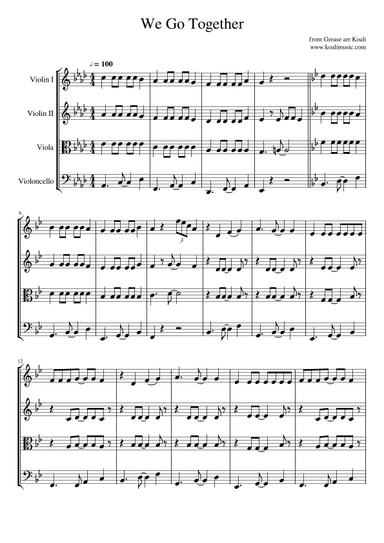 We Go Together (arr. KoaliMusic)