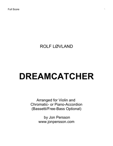Dreamcatcher (arr. Jon Persson)