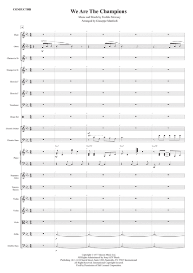 We Are The Champions (arr. Giuseppe Manfredi)