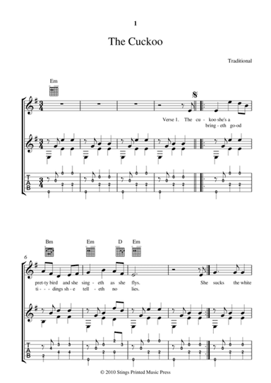 THE CUCKOO (arr. Lee Mitchell)