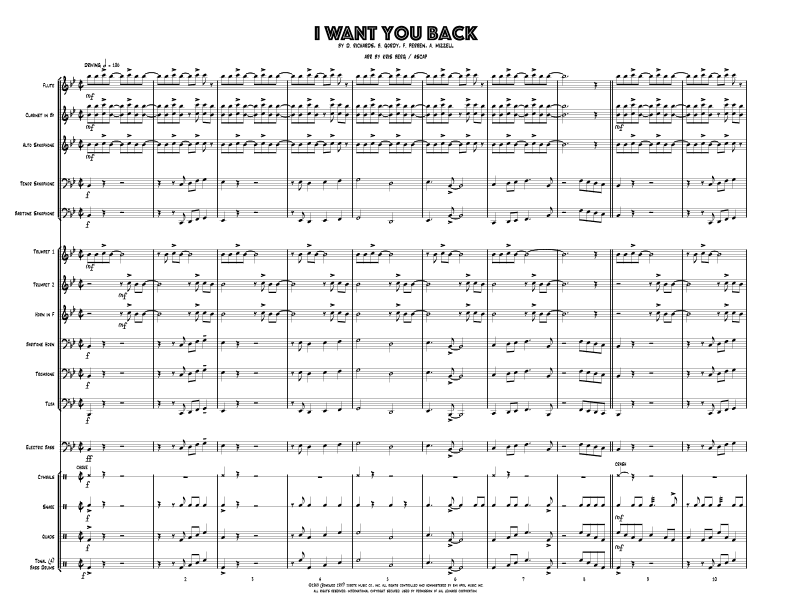 I Want You Back (arr. Kris Berg)