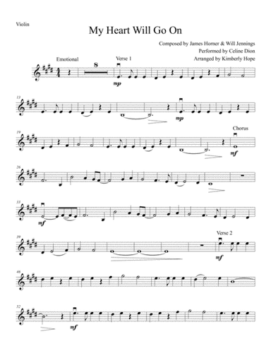 My Heart Will Go On (Love Theme from Titanic) (arr. Kimberly Hope)