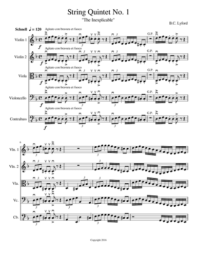 String Quintet No. 1 - The Inexplicable