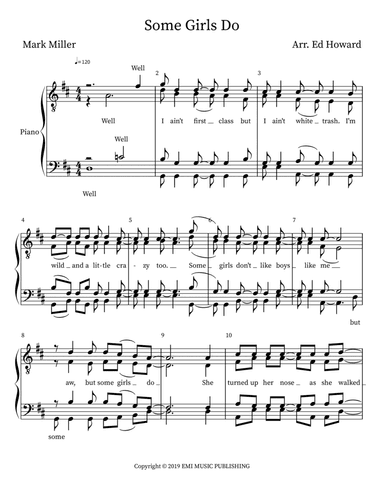 Some Girls Do (arr. Ed Howard)
