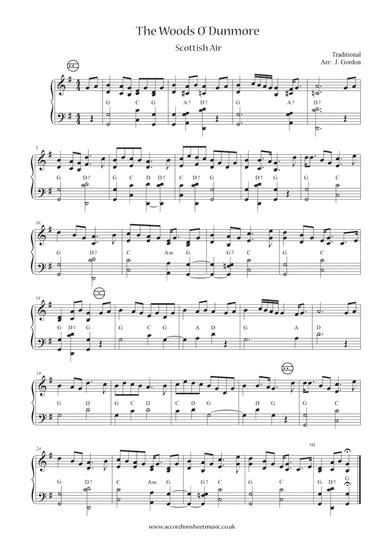The Woods O' Dunmore (arr. Julia Gordon)