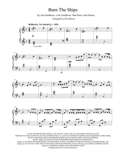 Burn The Ships (arr. Eric Bacon)