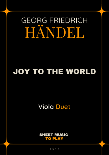 Joy To The World - Viola Duet (Full Score and Parts) (arr. César Madeira)