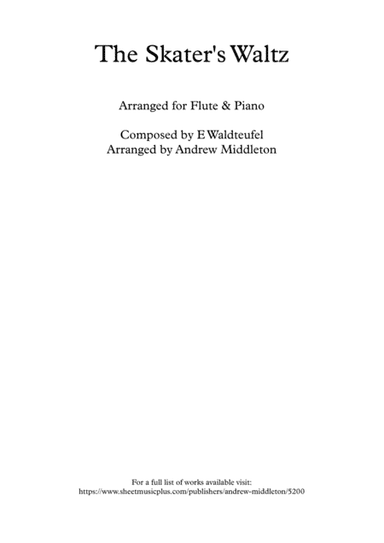The Skater's Waltz arranged for Flute and Piano (arr. Andrew Middleton)