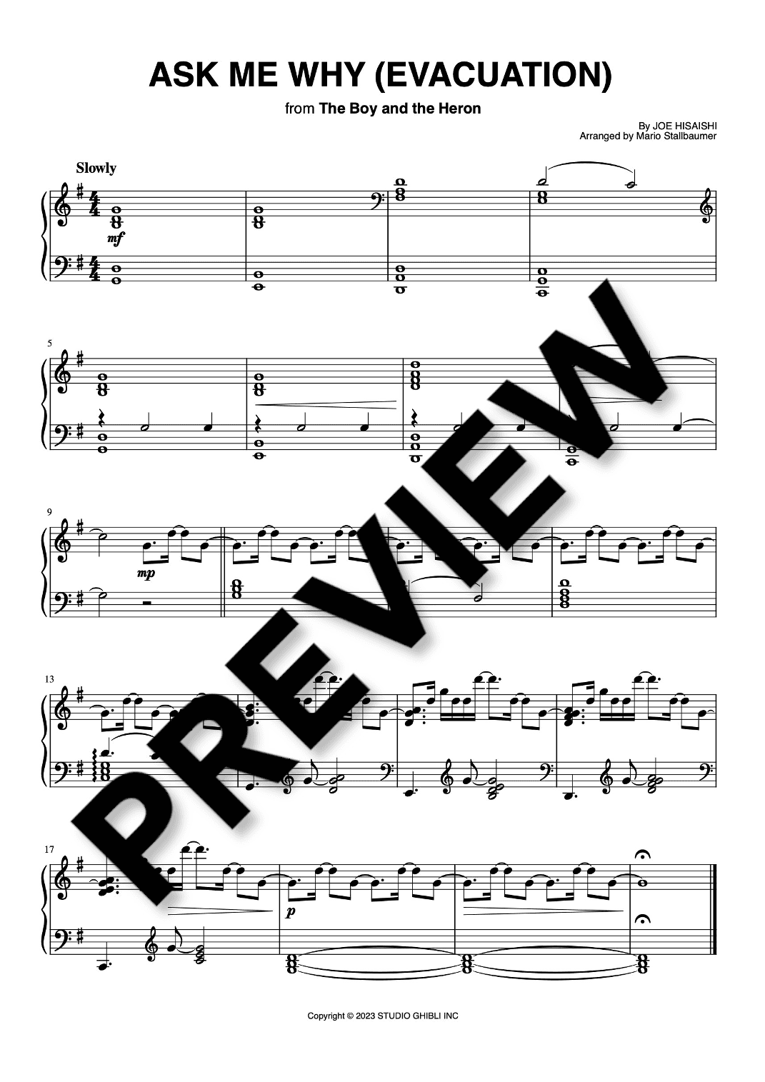 Ask Me Why (evacuation) (arr. Mario Stallbaumer)