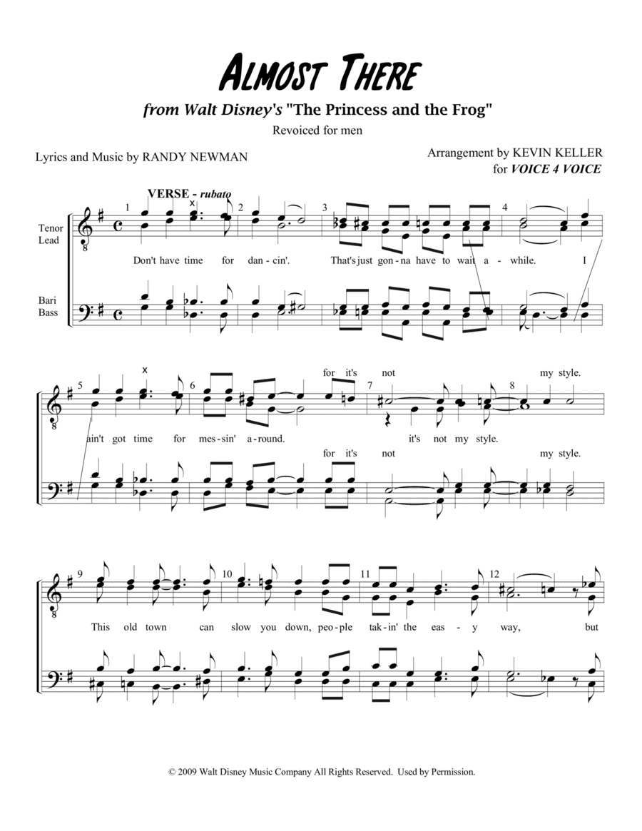 Almost There (arr. Kevin Keller)