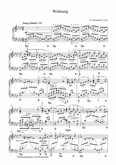 Liszt / Schumann - Widmung / Dedication (arr. Liszt)