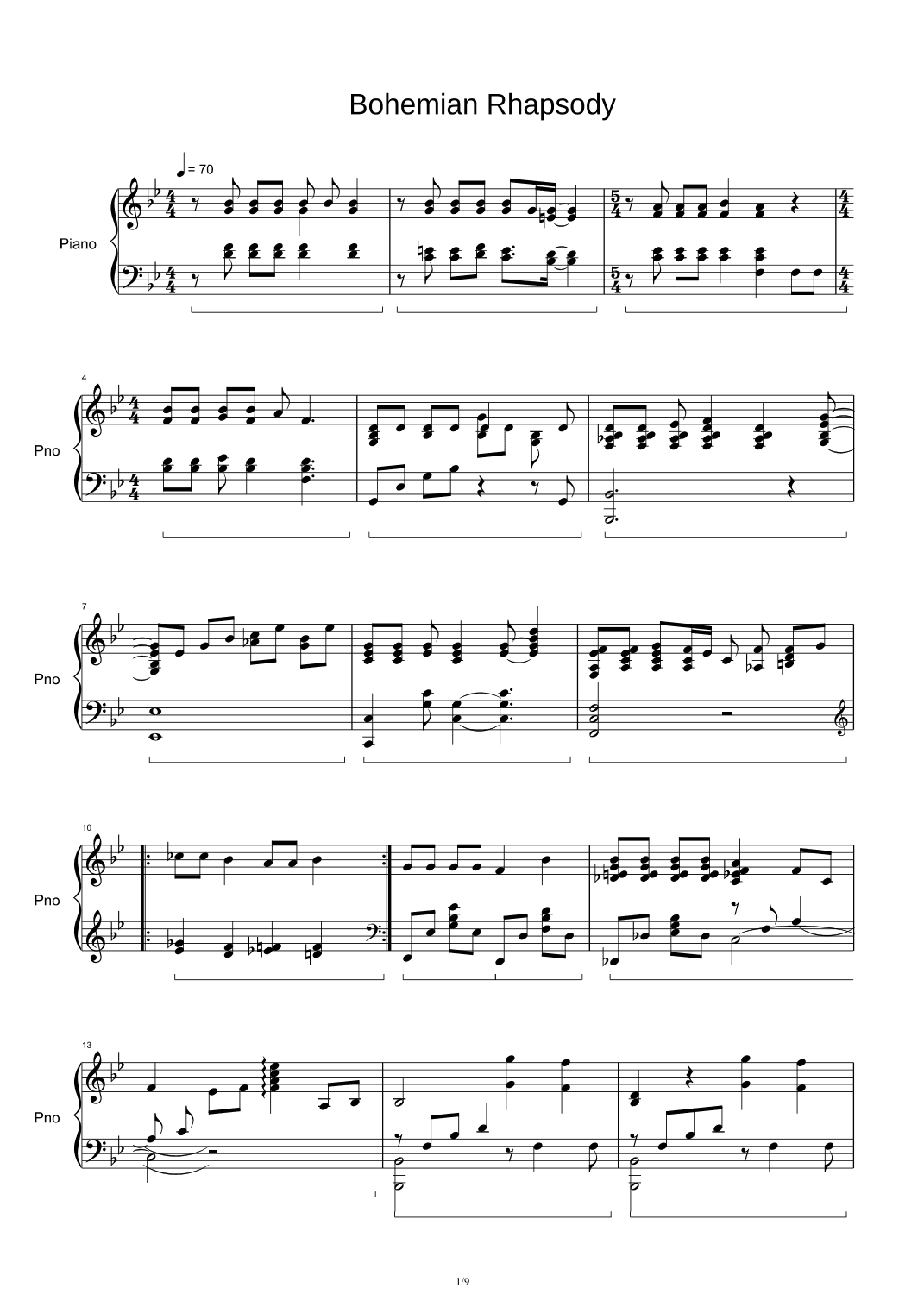 Bohemian Rhapsody (arr. Queen)