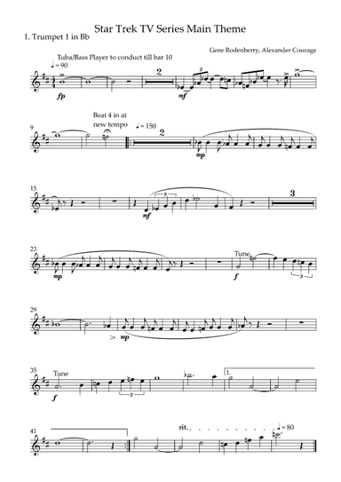 Theme From "star Trek(r)" (arr. Geoff Cloke)
