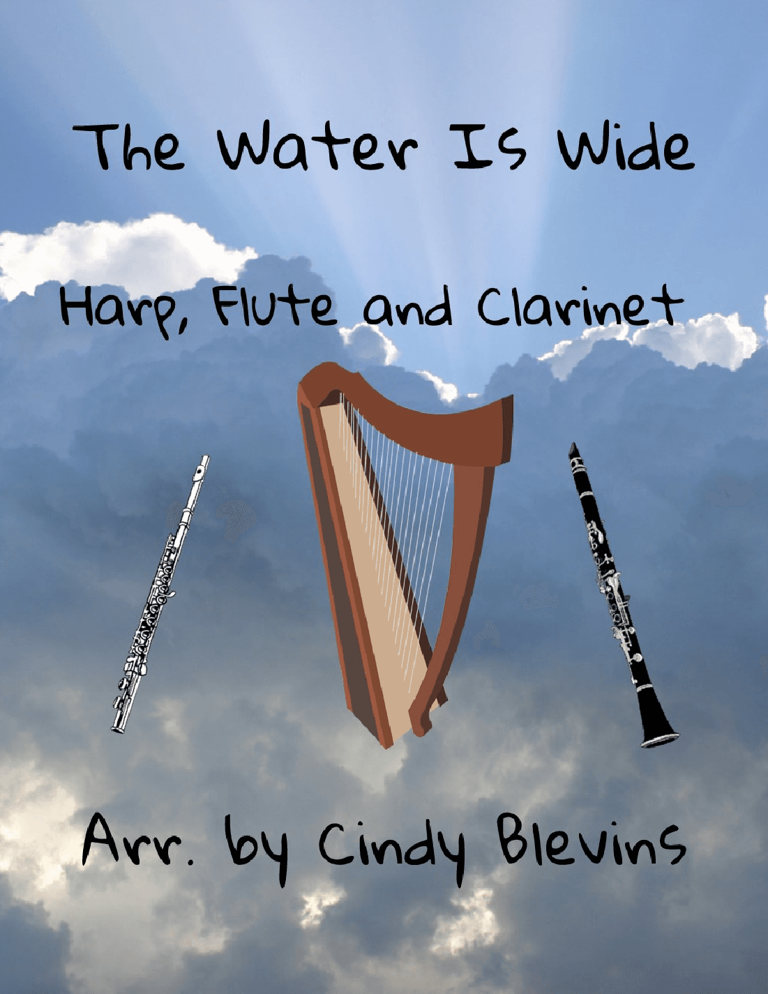 The Water Is Wide, Harp, Flute, and Clarinet (arr. Cindy Blevins)