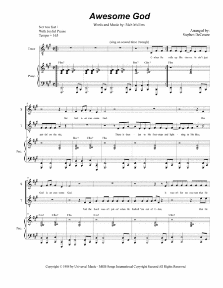 Awesome God (arr. Stephen DeCesare)