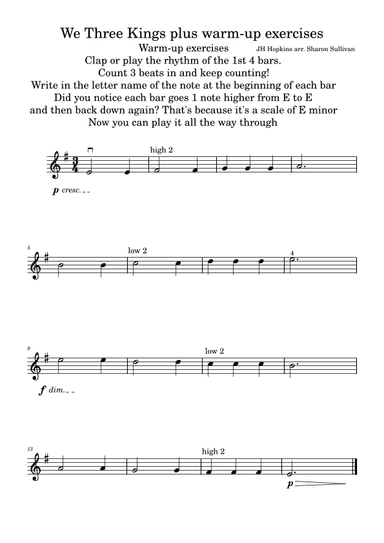 We Three Kings (arr. Saron Sullivan)