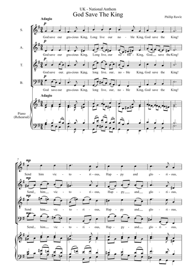 God Save The King - UK National Anthem