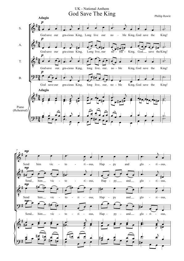God Save The King - UK National Anthem