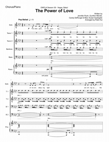 The Power Of Love (arr. Pakk Hui)