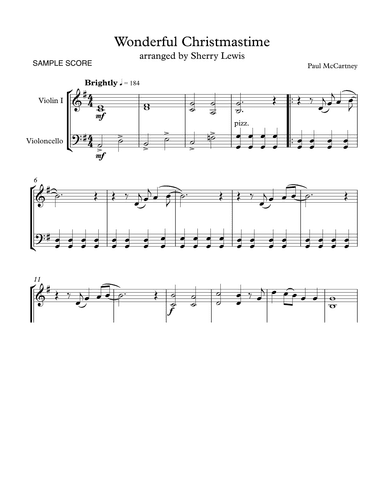 Wonderful Christmastime (arr. Sherry Lewis)