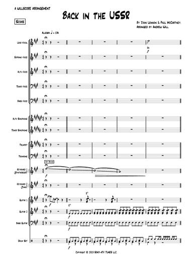 Back In The Ussr (arr. Andrew Will)