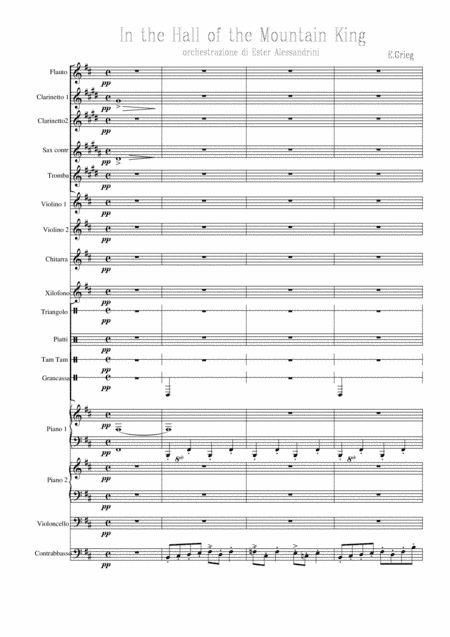 In the Hall of the Mountain King (arr. Ester Alessandrini)