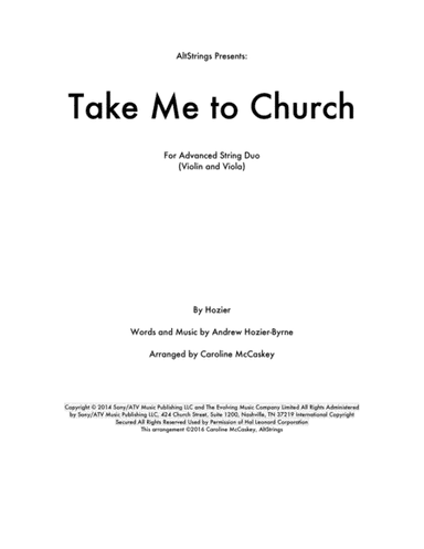 Take Me To Church (arr. Caroline McCaskey)