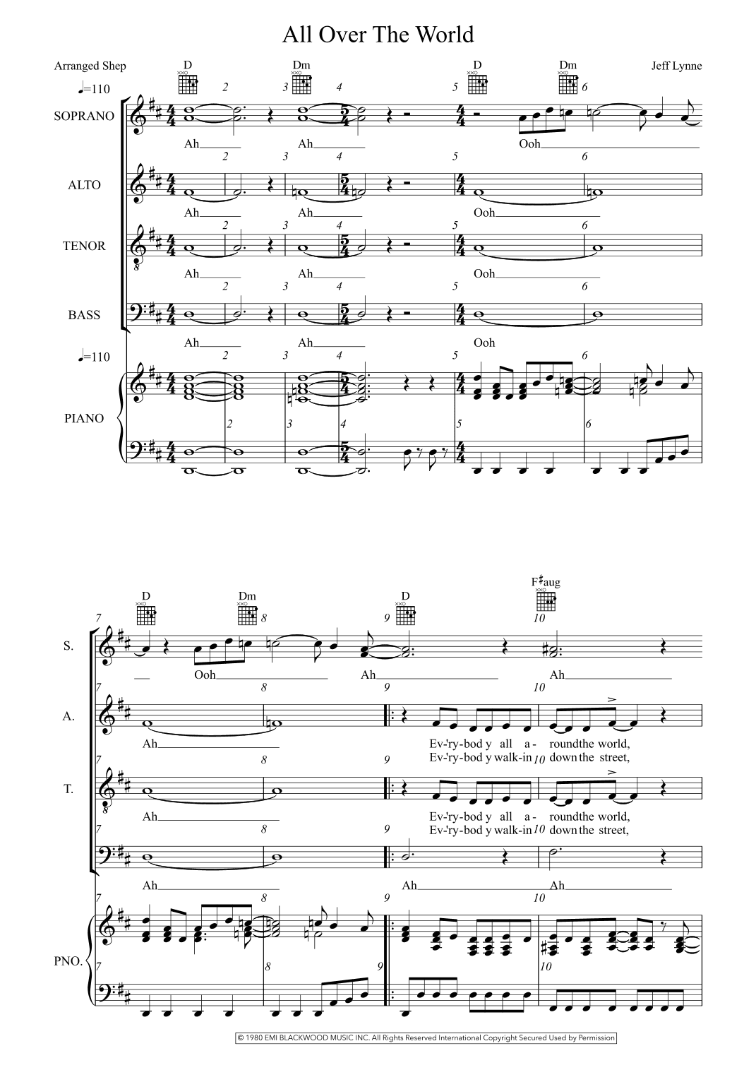 All Over The World (arr. Alan Shepherd)