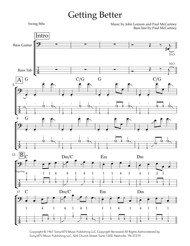 Getting Better (arr. Josh Cohen)