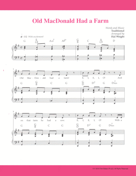Old MacDonald Had a Farm (arr. Hal Wright)