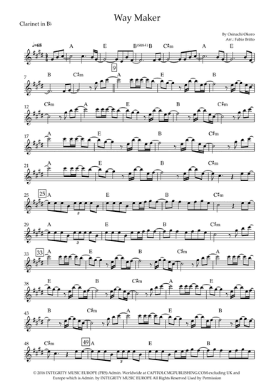 Way Maker (arr. Fabio Britto)