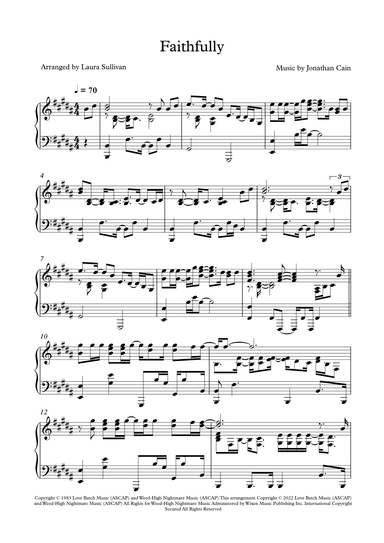 Faithfully (arr. Laura Sullivan)