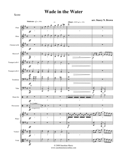 Wade in the Water (arr. Sunshine Music)