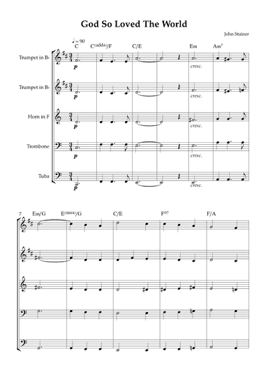 God So Loved The World (arr. Karen Gueiros)