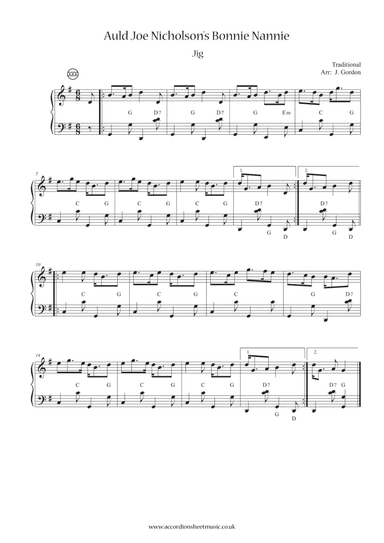 Auld Joe Nicholson's Bonnie Nannie (arr. Julia Gordon)